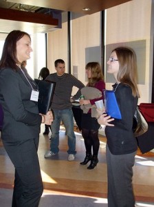 Tina Georgieva, University of Windsor/University of Detroit Mercy (left) and Jennifer Del Vecchio, University of Western Ontario (right)