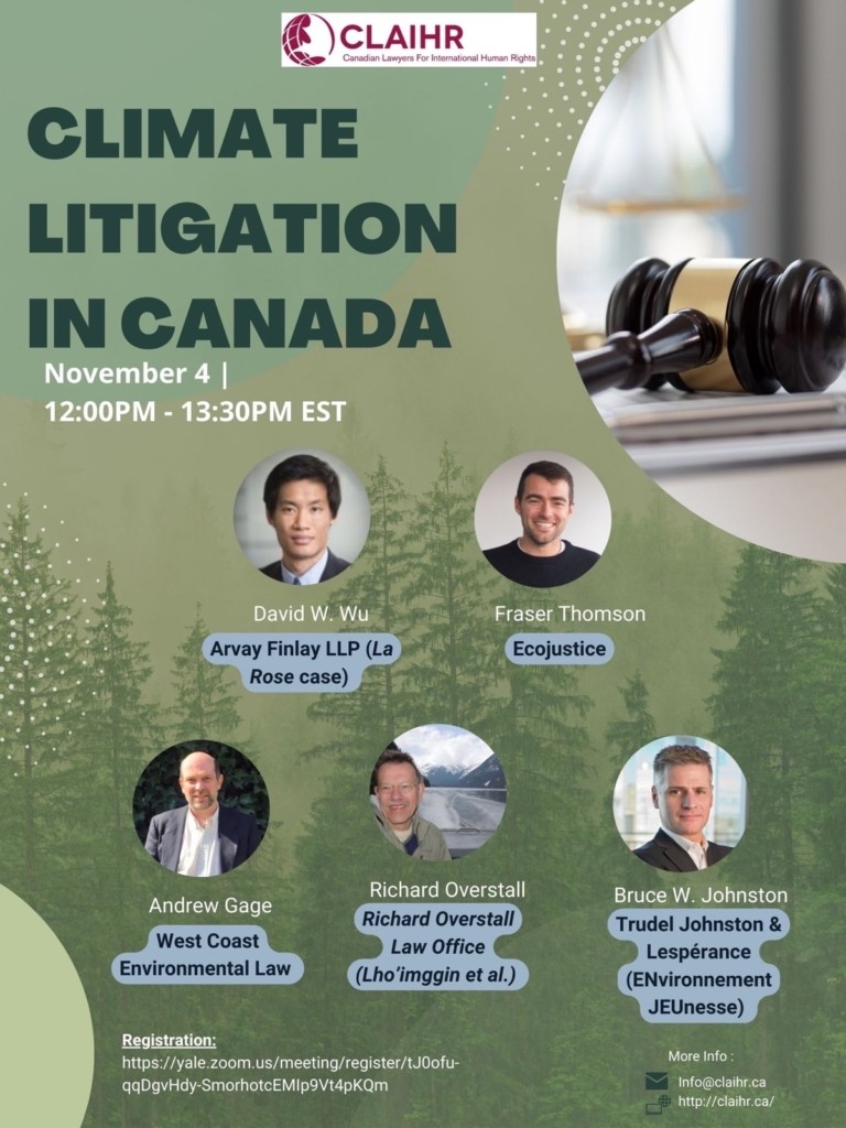Climate Change Litigation in Canada