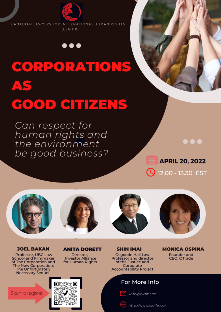 Corporations as Good Citizens: Can respect for human rights and the environment be good business?